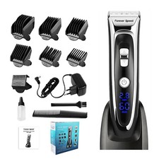 Tagliacapelli professionale in ceramica taglia barba trimmer rasoio display led