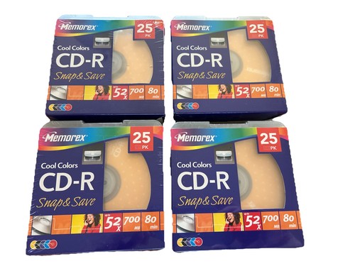 Memorex colori freddi - cd-r, 25