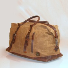 Borsone Belstaff ORIGINALE Mountain Canvas/Pelle 20" / Weekender Trasporto