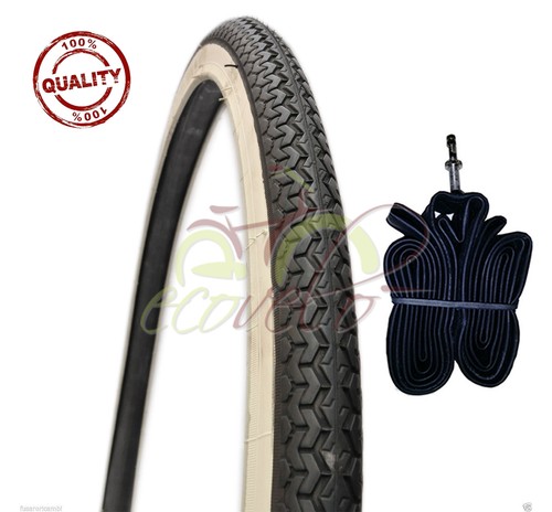 Copertone bianco nero bici - bianco,