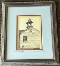 Mitchell Tolle “One Room School” Framed Print 12x9 – Rustic Americana Decor
