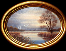 Dipinto olio miniatura