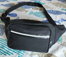 BORSELLO MARSUPIO NERO NYLON CON CINGHIA TRACOLLA -  PERFETTO!