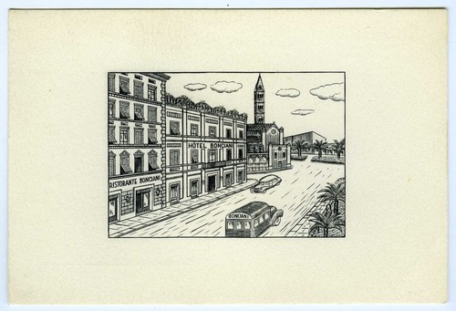 Vintage firenze art postcard - firenze,