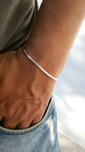 Bracciale rigido argento - bracciale,