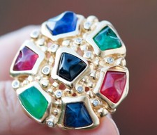 Christian Dior spilla vintage spilla colorata firmata rara designer come nuova