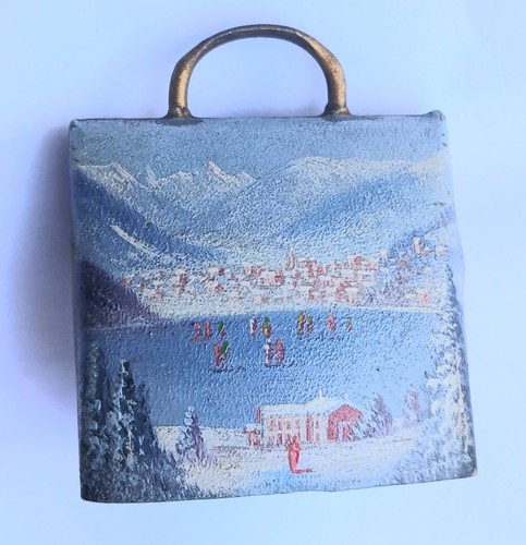 Antique hand painted cowbell - antique,