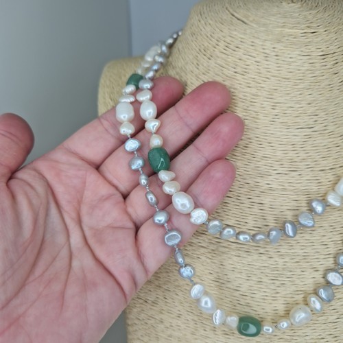 Collana flapper perle barocche
