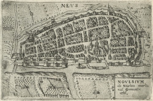 Mappa antica neuss - mappa, "neuss"