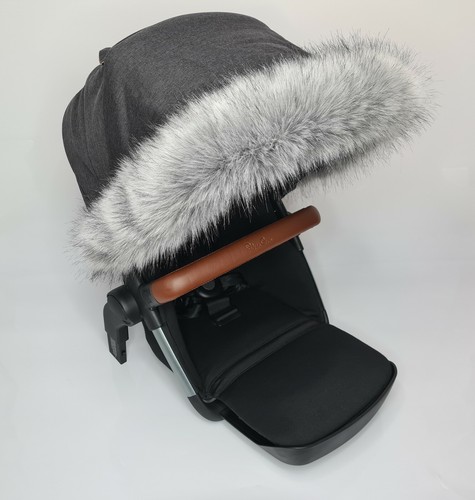 Carrozzina pelliccia cappuccio - carrozzina,