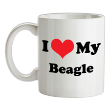 I Love My Beagle Mug - Cane - Pupazzo - Canina - Cucciolo - Cani
