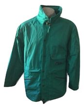 Giacca da uomo Fila Giaccone Taglia 50 Giubbotto Cappuccio Verde Cotone Vintage