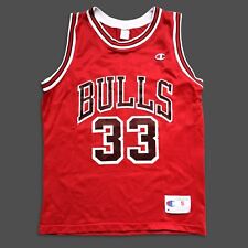 Chicago Bulls Scottie Pippen 33 Champion Jersey 90 Vintage NBA Basketball Size S