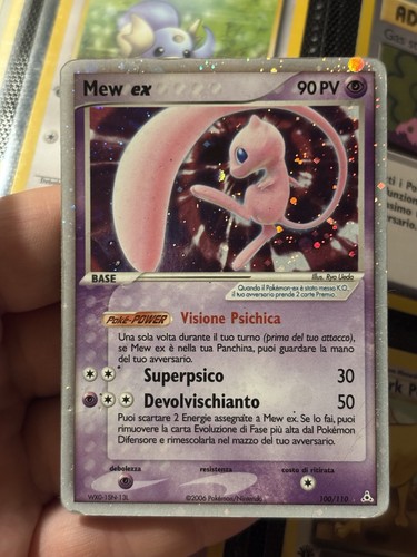 Mew holo 100 110 fantasmi - mew, ex