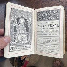 Antique Book Roman Missal 1926