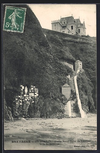 Cpa etables grotte notre dame - cpa,