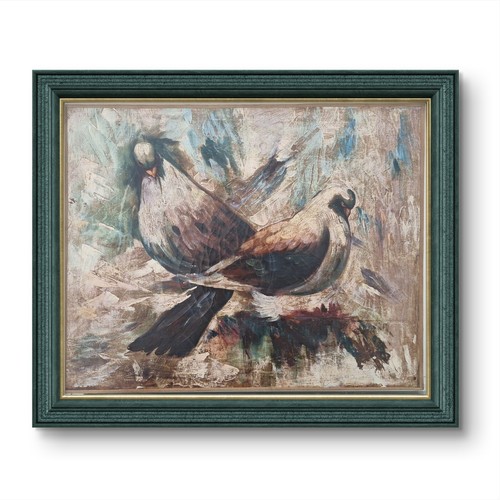 Dipinto olio tela columba - dipinto,