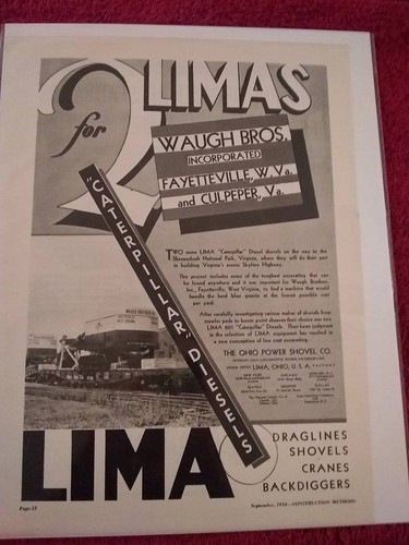 1934 ohio power shovel lima - 1934,