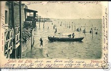 ve 016 1881 -Venezia Saluti dal Lido - Animata-viaggiata Ediz.Gobbato Venezia 