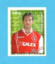 MERLIN CALCIO 99-Figurina n. 255- NAKATA -PERUGIA-NEW VELINA