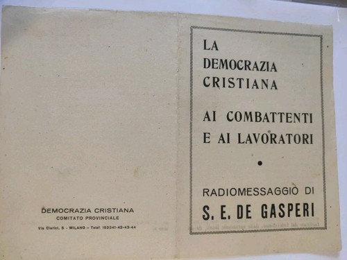 Radiomessaggio gasperi - de,