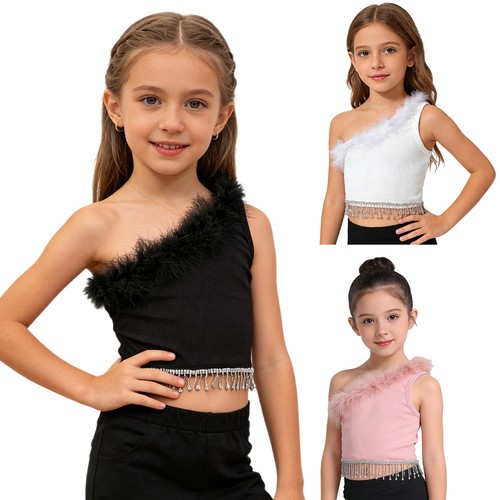 Top bambina smanicato camicie