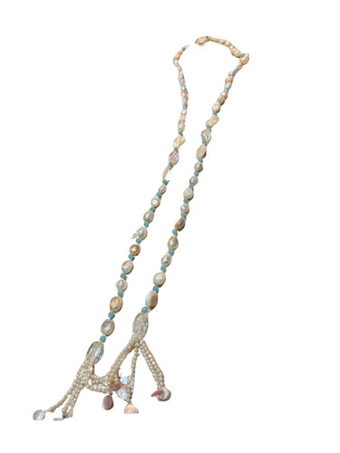 Collana lunga fatta mano - mano, con