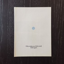 1986 Volkswagen opuscolo pubblicitario - Original AD Advertising Vintage