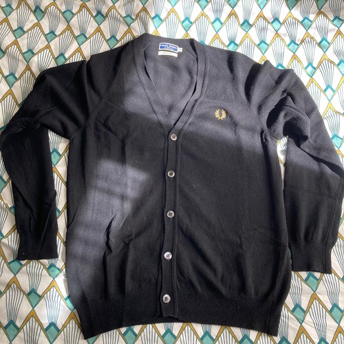 Pull cardigan fred perry noir - pull,