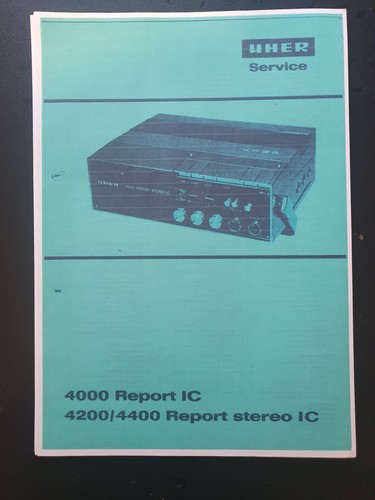 Uher 4000 4200 4400 report - uher, 4000/4200/4400