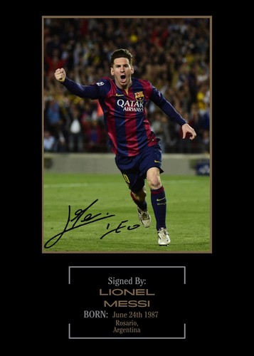 Foto autografa stampata lionel - stampata,
