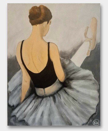 Quadro acrilico donna - , ritratto