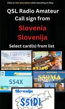 QSL Amateur Radio card – Slovenia – Select sign call from list – F
