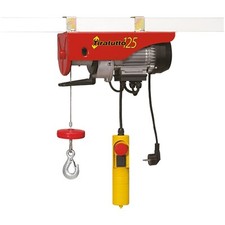 Paranco Monofase L'EUROPEA Sollevatore 450W Carrucola Montacarichi TIRATUTTO 125