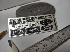 Trx4 ford f150 f-150 scaler Rc4wd 1/10 scale emblems. Rc scaler crawler tamiya 