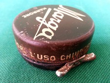 SCATOLA PUBBLICITARIA MARGA - LUCIDO MARRONE PER SCARPE - ANNI 60/70.  N° N35