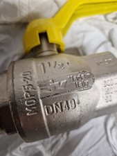 Valvola in ottone a sfera  M-F 1" 1/2 pollici Marca RIV DN 40 PN 40