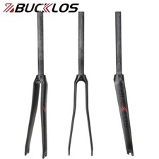 Forcella bici corsa BUCKLOS B182 700C fibra di carbonio piena 1-1/8" senza filettatura forcella rigida
