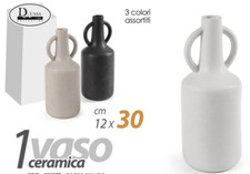 VASO ANFORA CERAMICA FIORI
