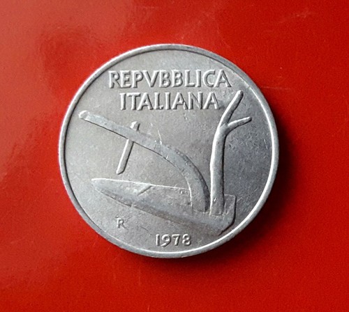 Lire 1978 errore globetto - 10,