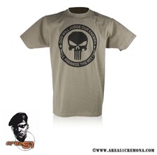 T-SHIRT MAGLIETTA MILITARE THE PUNISHER DESERTICA MADE IN USA ORIGINALE USA