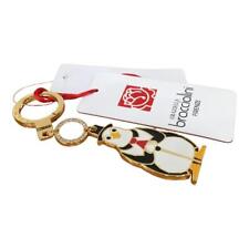 BRACCIALINI PORTACHIAVI AD ANELLO In metallo con 1 CIONDOLO pinguino AT0385 KR2