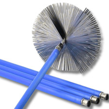 Maurer KIT SPAZZACAMINO SCOVOLO 8,40 metri per PULIZIA CAMINO e CANNA FUMARIA