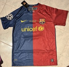 Maglia Barcelona 10 Messi Final Roma 2009 Champions League Retrò Vintage Nuova