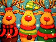 Diamond Painting 5D Quadro 30x40cm Renne Natale Mosaico Fai Da Te