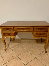 Scrittoio in legno massello arte povera 5 cassetti