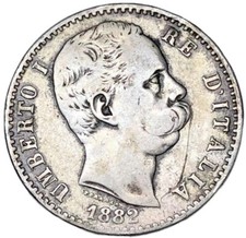 2 LIRE 1882 - ZECCA DI ROMA -