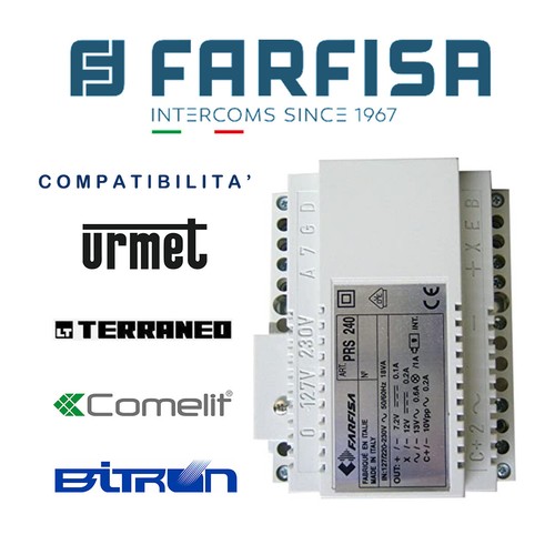 Alimentatore farfisa con - alimentatore,