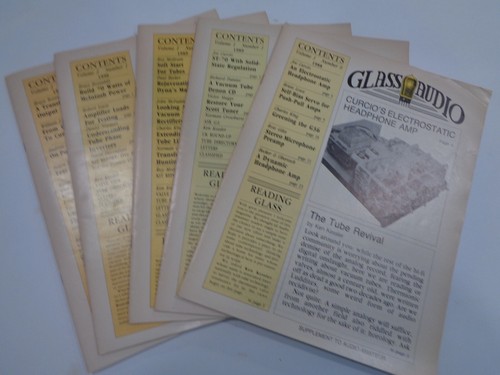Glass audio magazine lot 5 - glass, of