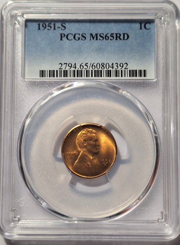 1951 lincoln centesimo pcgs - lincoln,